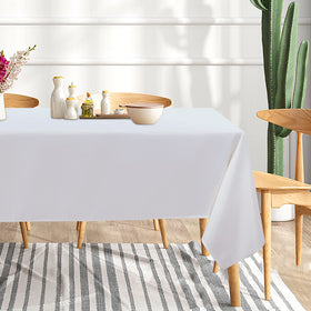 Sancua wrinkle-free white tablecloth for formal dining