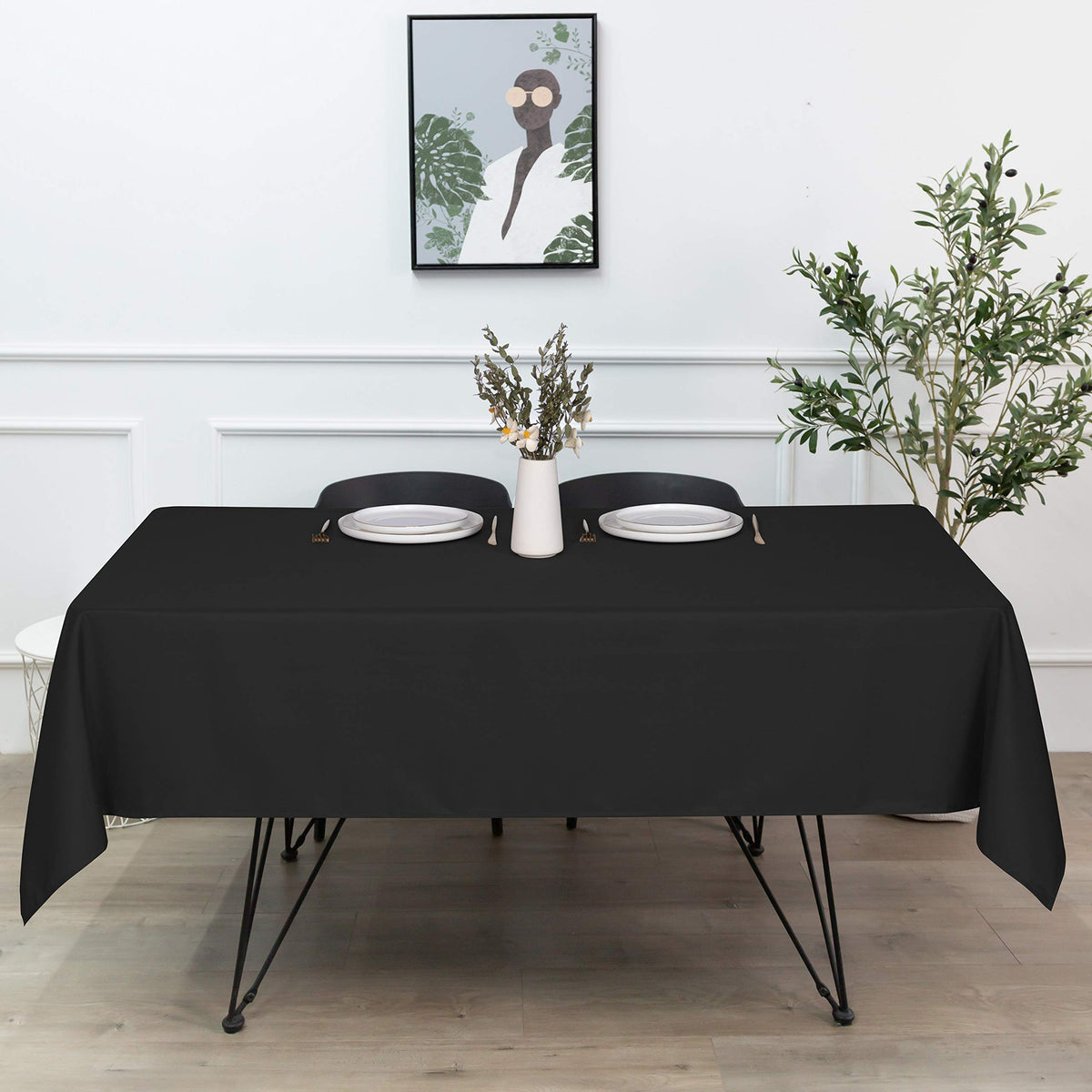 Sancua dining tablecover 60x102 inch easy-clean for everyday use.