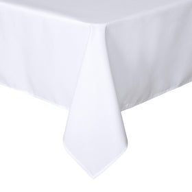 Sancua rectangle tablecloth in white, stain resistant and easy to clean.