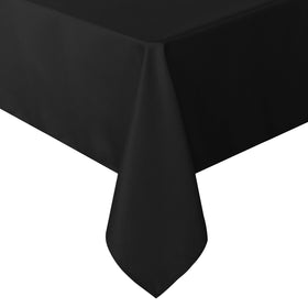 Sancua rectangle tablecloth 60x102 inches covers the dining table with a clean, protective surface.