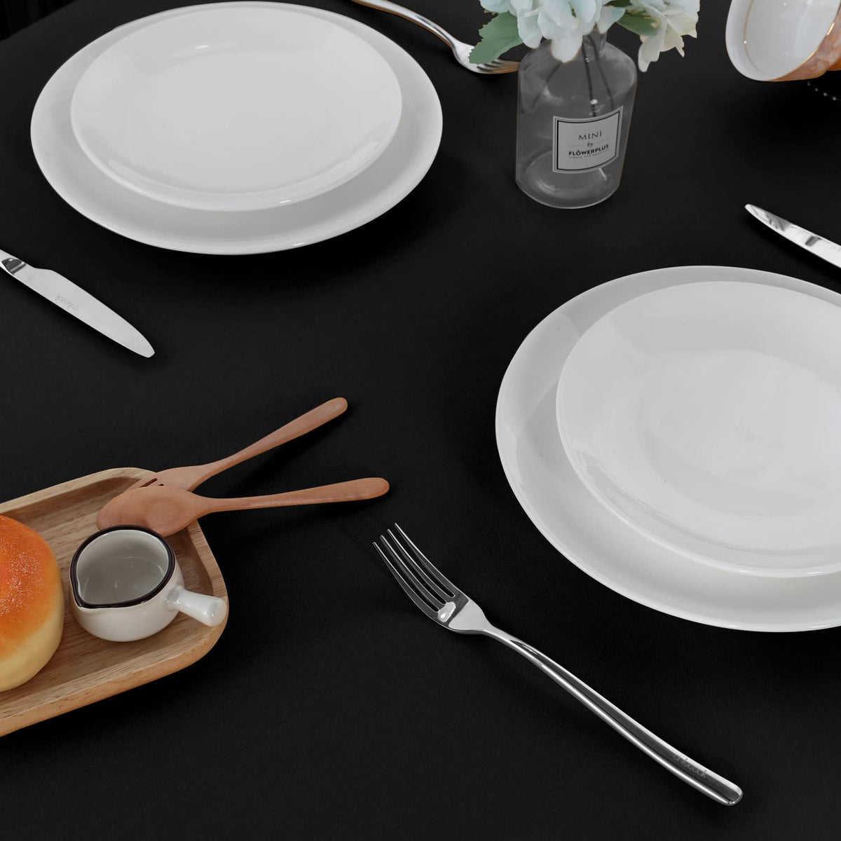 Sancua tablecloth with 18-inch drop for full coverage