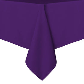 Sancua tablecloth on a purple 60x84 full-table display, perfect for elegant dining.