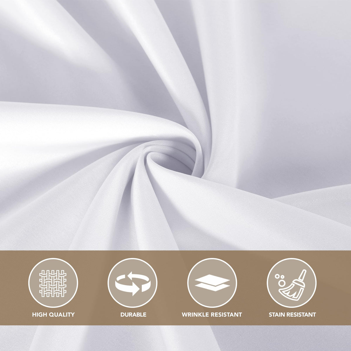 Sancua tablecloth fits 42-96 inch tables for flexible layouts