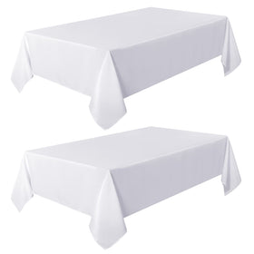 Sancua ironing-ready tablecloth after wash, showing wrinkle-free finish.