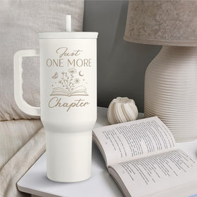 SANDJEST 40-ounce-insulated-tumbler works well at desks, gyms, or weekend trips.