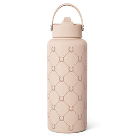 SANDJEST insulated water bottle 32oz with leakproof lid for spill-free carrying