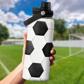 SANDJEST soccer water bottle gift-ready packaging ideal for teammates