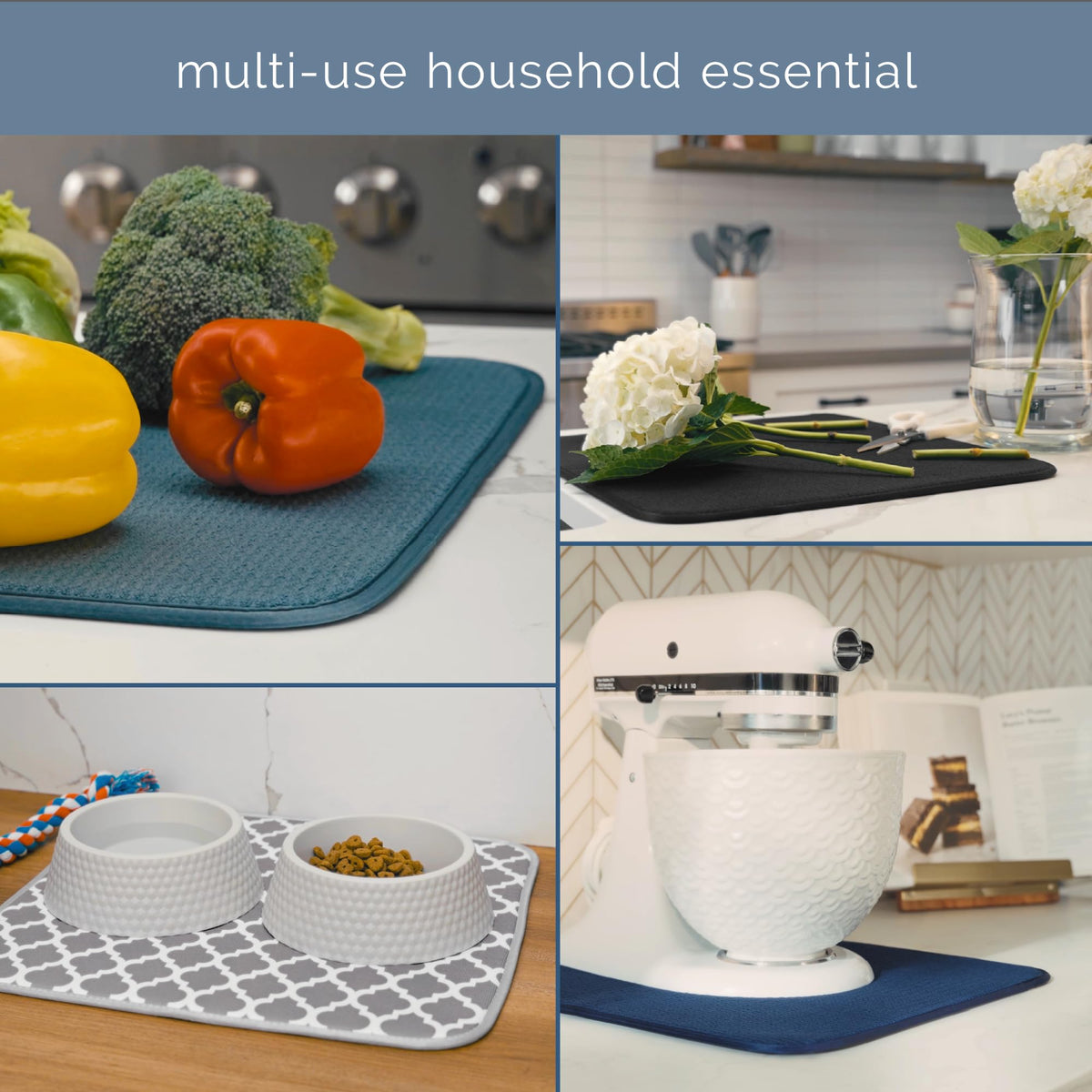 S&T INC. Counter-surface protector mat guards against scratches and spills.