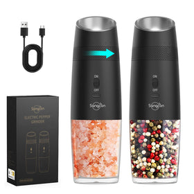 Sangcon gravity electric grinder front view for precise seasoning control