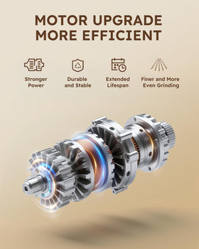 Sangcon gravity grinder LED light on for visibility while grinding
