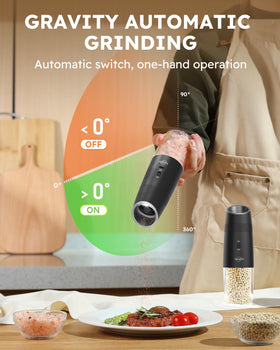 Sangcon gravity electric grinder overview highlighting transparent chamber