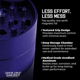 Santa Cruz Shredder scraper included for easy collection and cleaning.