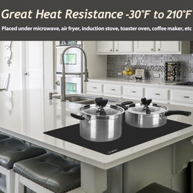 SAPID heat-resistant mat under appliances protects countertops from heat