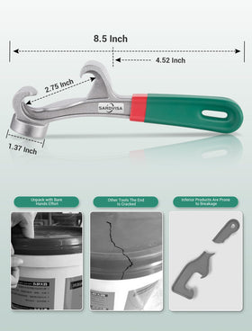 SARDVISA bucket opener with non-slip rubber grip for secure handling