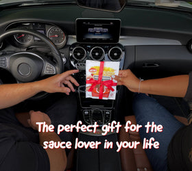 Saucemoto Dip Clip pairs nuggets with sauces for easy dipping on the road