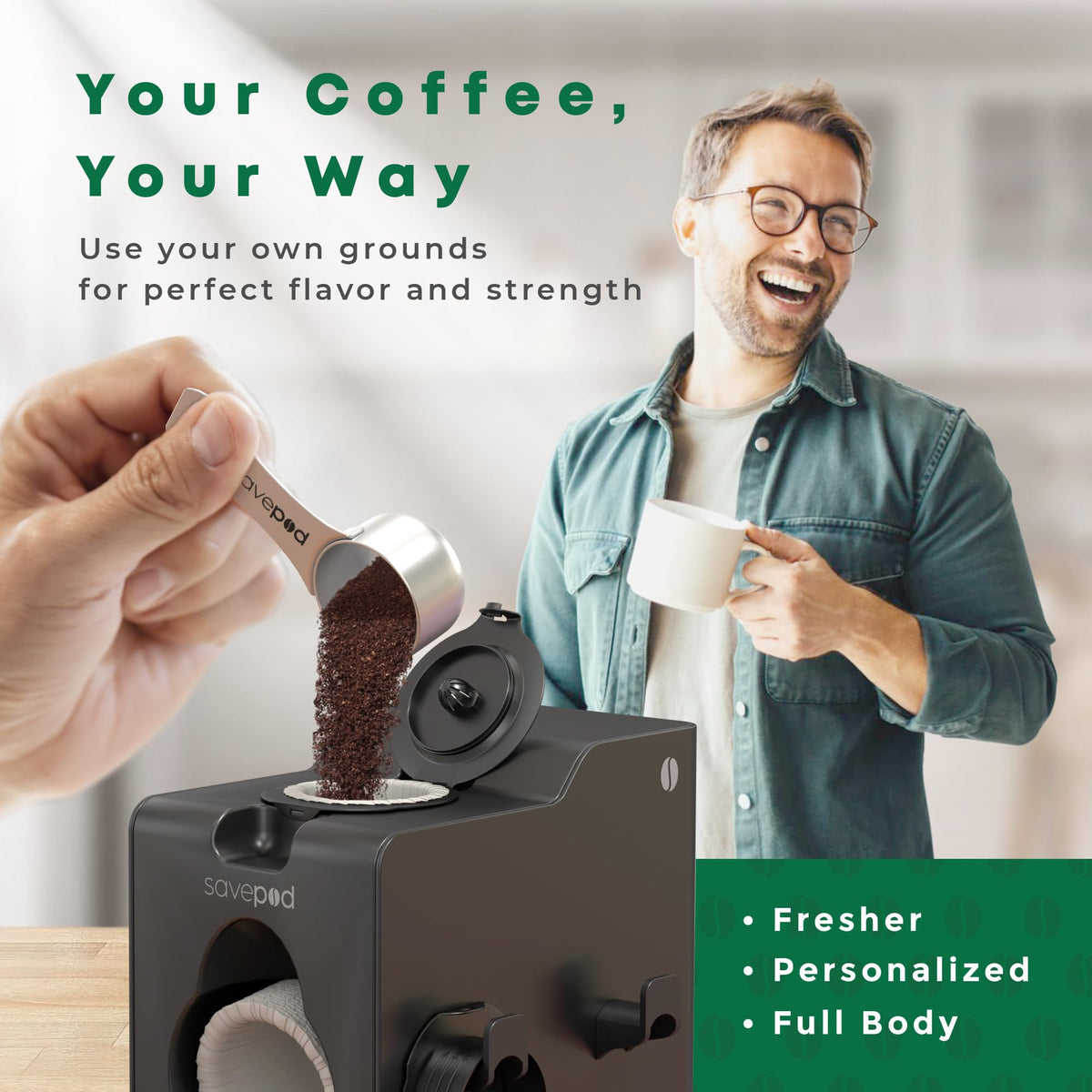 Compatible with K-Cup 1.0, 2.0 and K Supreme brewers for easy upgrades