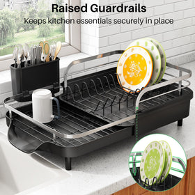 SayZH dish-drying-rack-anti-rust materials resist wear and maintain look.