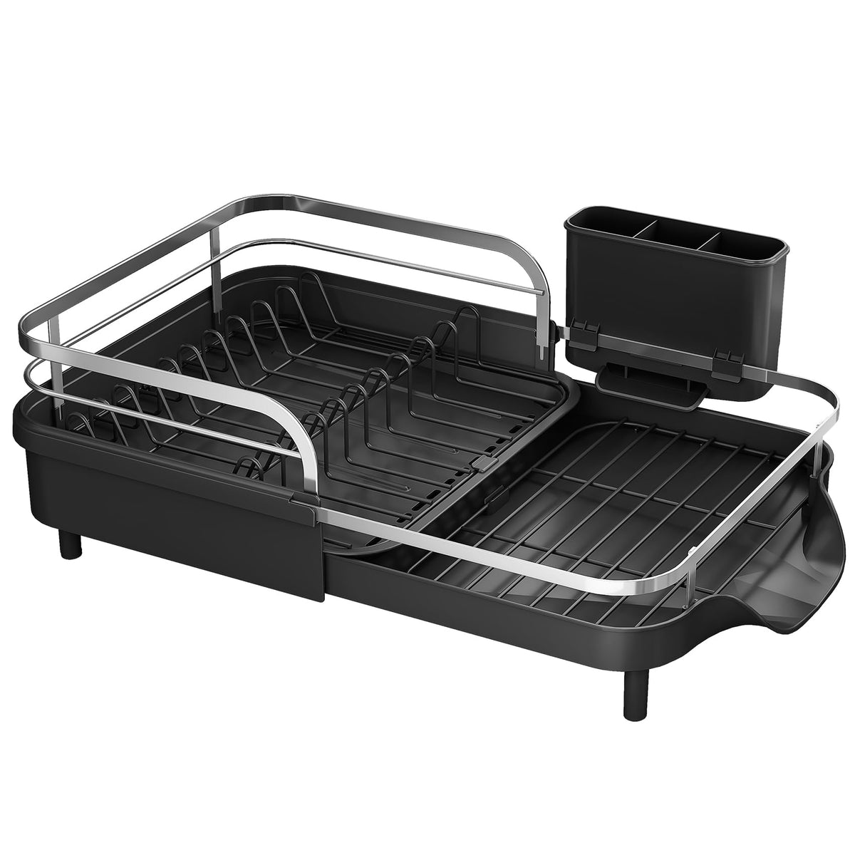 SayZH dish-drying-rack-kitchen-organization simplifies drying and storage.