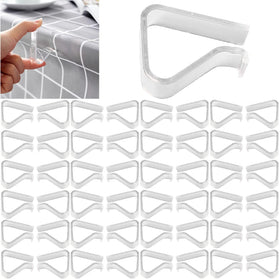 Sazoemao transparent tablecloth clip secures cloth on a table for neat meals