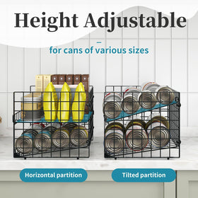 Sbanmao holds up to 36 cans for bulk pantry storage.