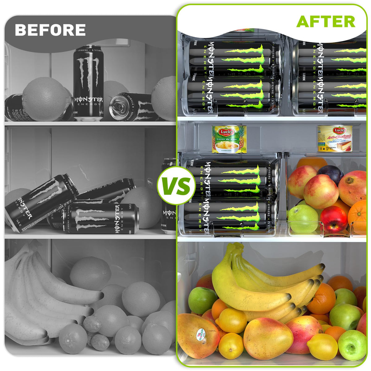 SCAVATA kitchen storage solution streamlines can retrieval during busy mornings.