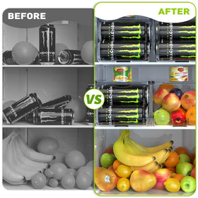 SCAVATA kitchen storage solution streamlines can retrieval during busy mornings.