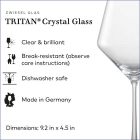 Close-up of Schott Zwiesel Pure Burgundy glass bowl emphasizing aroma release