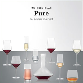 Made in Germany badge on Schott Zwiesel Pure Burgundy glass