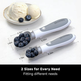 SEAINGO rechargeable ice cream scoop enabling cordless scooping.