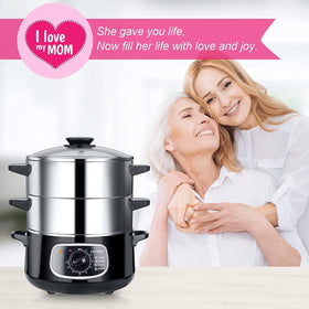 Secura 2 800-watt steamer heats quickly for weeknight meals