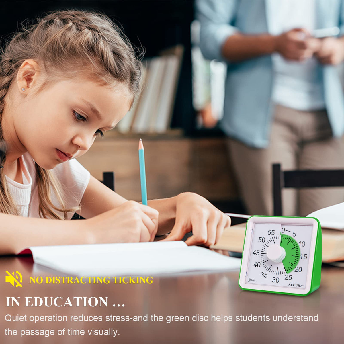 Secura 60-minute timer low-battery alert helps plan replacements without surprises.