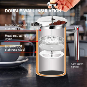 Secura 34 ounce capacity enables batch brewing for multiple cups