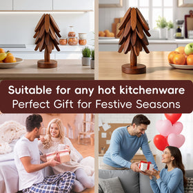 Seektik tree trivet makes a thoughtful holiday gift with natural warmth