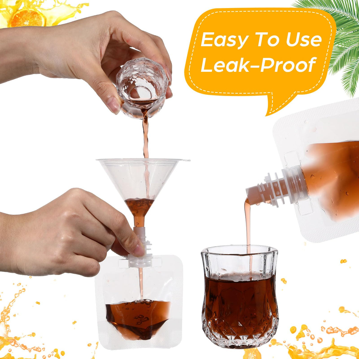 Seeloowy stand-up party pouches keeping favors tidy on tables