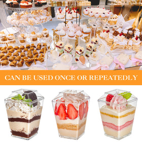 SEIION party dessert cups displayed on table for celebrations