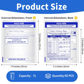 Sel Natural microwave steam bags with printed cooking times for easy timing.