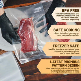 Selefrecos BPA-free 8-mil bag preserves freshness while sealing