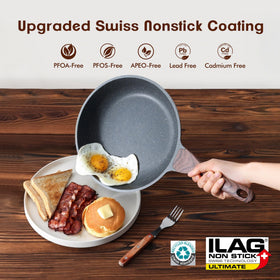 SENSARTE 10-inch nonstick frying pan ideal for sautéing vegetables and eggs with even heat