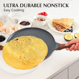 SENSARTE 12-inch crepe pan ideal for large crepes and pancakes.