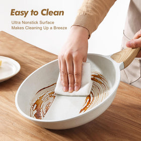 SENSARTE cast aluminum construction delivers fast, even heating across cooktops.