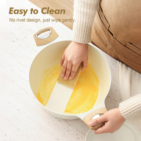 Explosion-proof glass lid on the SENSARTE pot for clear visibility.