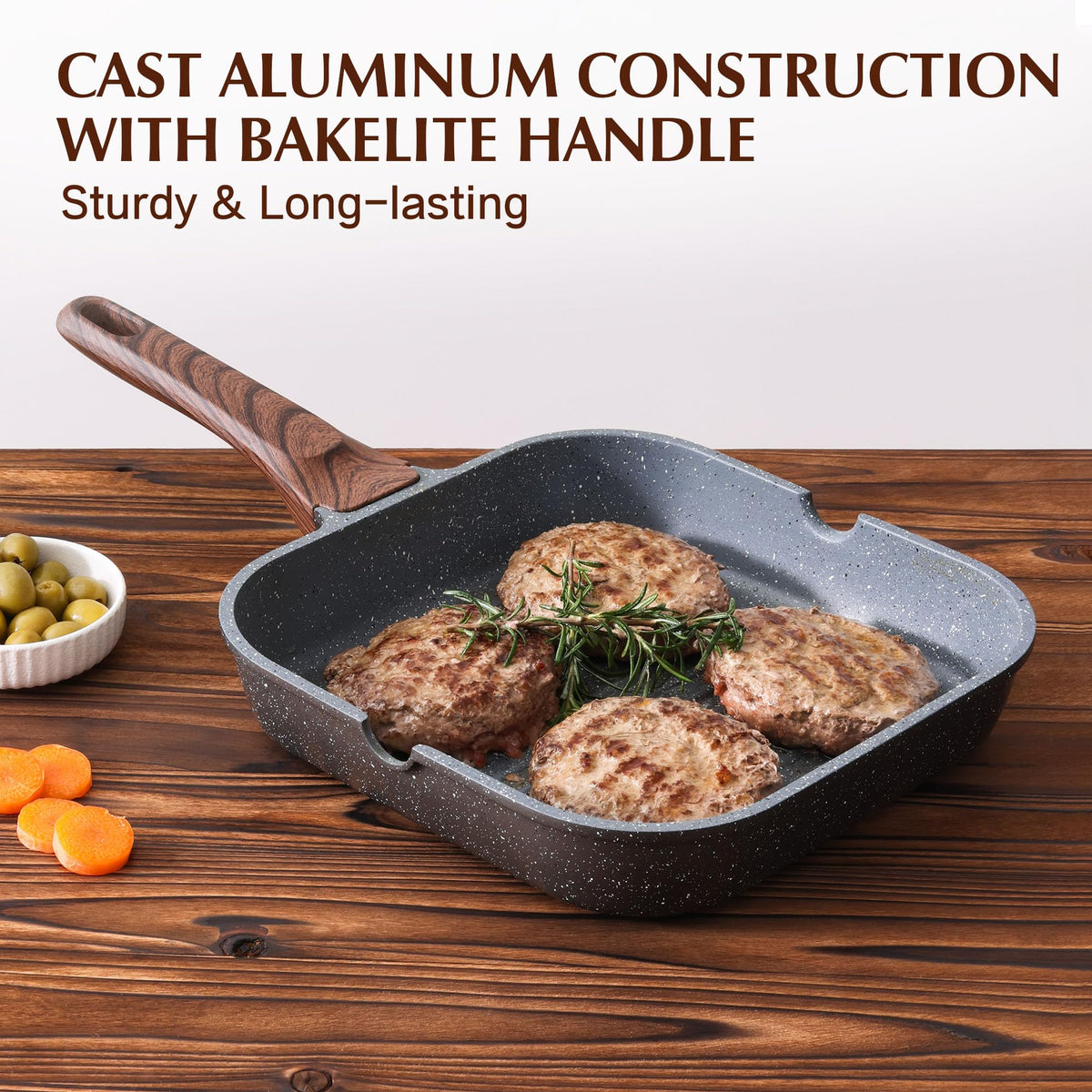 SENSARTE easy-clean nonstick coating simplifies post-cook cleanup