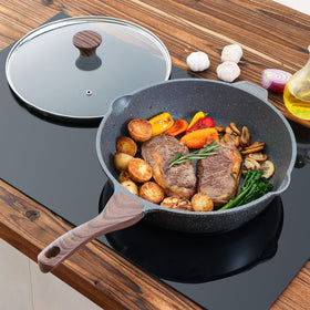 SENSARTE easy-clean nonstick skillet resists mess after busy meals.