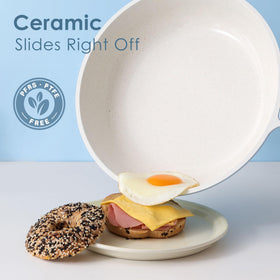 SENSARTE induction-base pan heats quickly for all stovetops