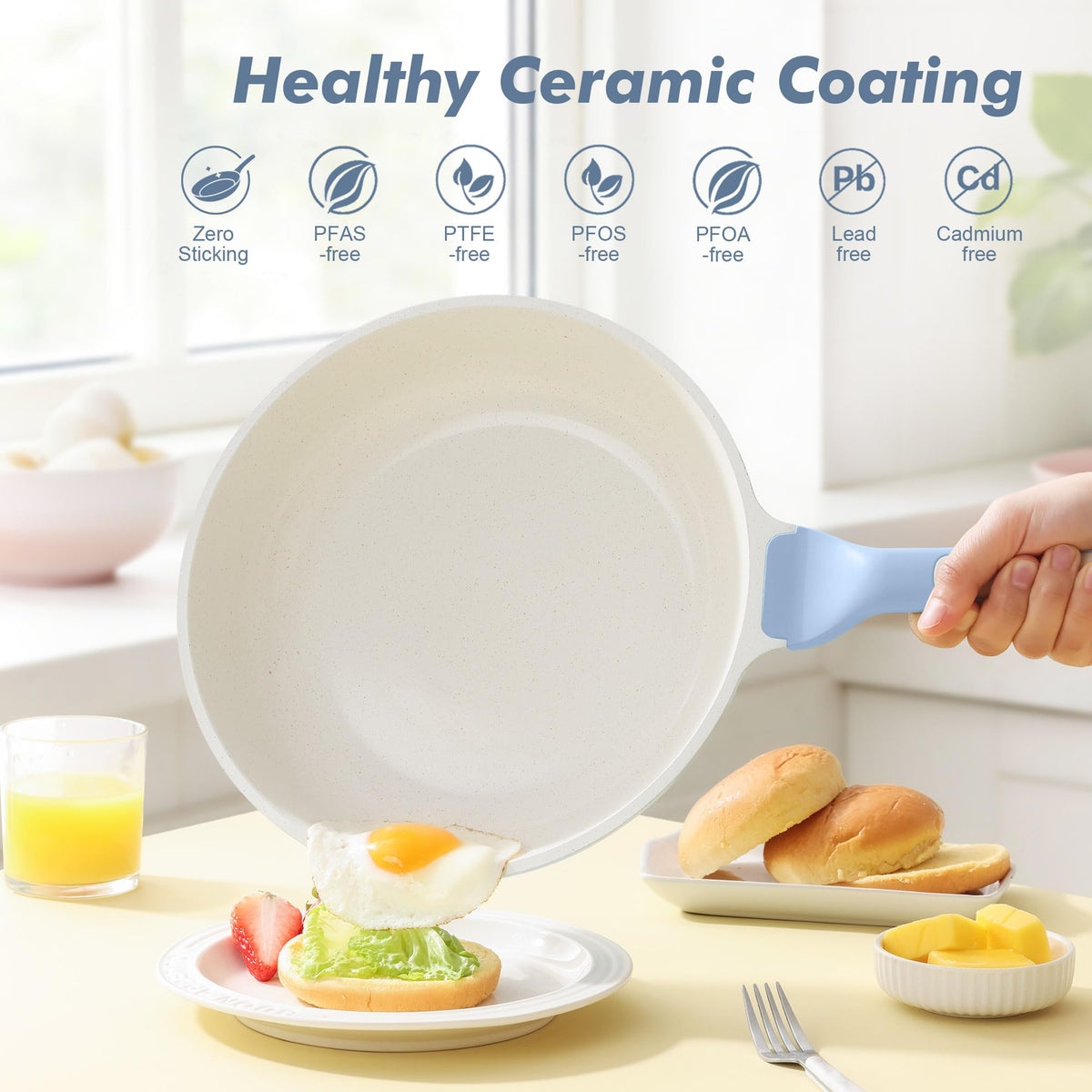 SENSARTE induction-ready base delivers fast, even heat on all stovetops.