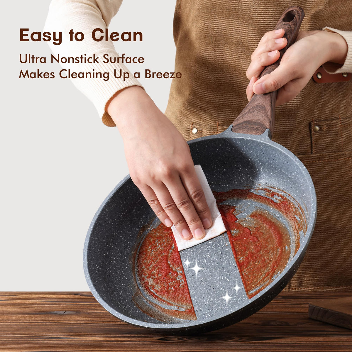 SENSARTE sturdy cast aluminum with induction-ready base