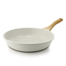 SENSARTE nonstick ceramic frying pan front view with smooth food release.