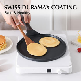 SENSARTE pan with stay-cool handle for safe flipping