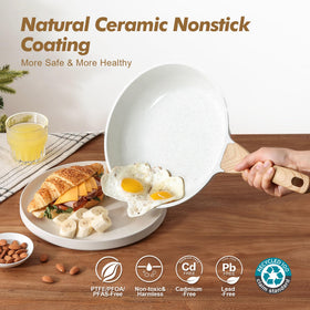 SENSARTE 12.5-inch pan with versatile cooking space and reliable nonstick performance