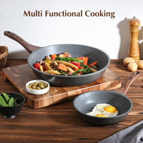 SENSARTE 302°F oven-safe capability allows finishing dishes in the oven.